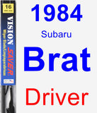 Driver Wiper Blade for 1984 Subaru Brat - Vision Saver