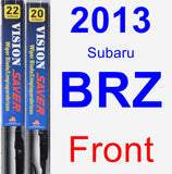 Front Wiper Blade Pack for 2013 Subaru BRZ - Vision Saver