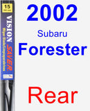 Rear Wiper Blade for 2002 Subaru Forester - Vision Saver