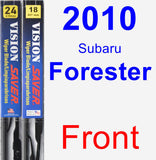 Front Wiper Blade Pack for 2010 Subaru Forester - Vision Saver