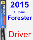 Driver Wiper Blade for 2015 Subaru Forester - Vision Saver