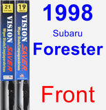 Front Wiper Blade Pack for 1998 Subaru Forester - Vision Saver