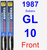 Front Wiper Blade Pack for 1987 Subaru GL-10 - Vision Saver