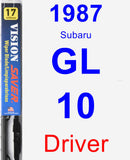 Driver Wiper Blade for 1987 Subaru GL-10 - Vision Saver