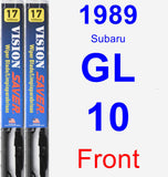 Front Wiper Blade Pack for 1989 Subaru GL-10 - Vision Saver