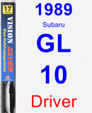 Driver Wiper Blade for 1989 Subaru GL-10 - Vision Saver