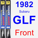 Front Wiper Blade Pack for 1982 Subaru GLF - Vision Saver