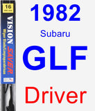 Driver Wiper Blade for 1982 Subaru GLF - Vision Saver