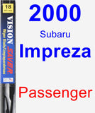 Passenger Wiper Blade for 2000 Subaru Impreza - Vision Saver