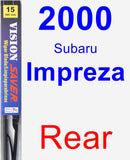 Rear Wiper Blade for 2000 Subaru Impreza - Vision Saver