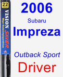 Driver Wiper Blade for 2006 Subaru Impreza - Vision Saver