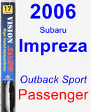 Passenger Wiper Blade for 2006 Subaru Impreza - Vision Saver