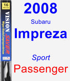 Passenger Wiper Blade for 2008 Subaru Impreza - Vision Saver