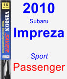 Passenger Wiper Blade for 2010 Subaru Impreza - Vision Saver