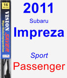 Passenger Wiper Blade for 2011 Subaru Impreza - Vision Saver