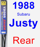 Rear Wiper Blade for 1988 Subaru Justy - Vision Saver