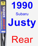 Rear Wiper Blade for 1990 Subaru Justy - Vision Saver