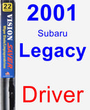 Driver Wiper Blade for 2001 Subaru Legacy - Vision Saver