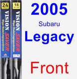 Front Wiper Blade Pack for 2005 Subaru Legacy - Vision Saver