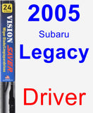 Driver Wiper Blade for 2005 Subaru Legacy - Vision Saver