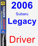 Driver Wiper Blade for 2006 Subaru Legacy - Vision Saver