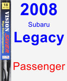 Passenger Wiper Blade for 2008 Subaru Legacy - Vision Saver