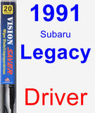 Driver Wiper Blade for 1991 Subaru Legacy - Vision Saver