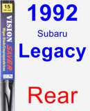 Rear Wiper Blade for 1992 Subaru Legacy - Vision Saver