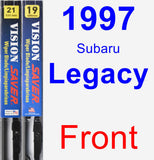 Front Wiper Blade Pack for 1997 Subaru Legacy - Vision Saver