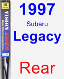 Rear Wiper Blade for 1997 Subaru Legacy - Vision Saver