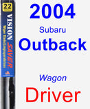 Driver Wiper Blade for 2004 Subaru Outback - Vision Saver