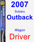 Driver Wiper Blade for 2007 Subaru Outback - Vision Saver
