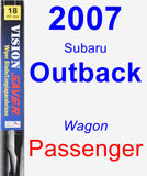 Passenger Wiper Blade for 2007 Subaru Outback - Vision Saver