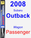 Passenger Wiper Blade for 2008 Subaru Outback - Vision Saver