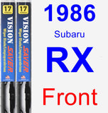 Front Wiper Blade Pack for 1986 Subaru RX - Vision Saver