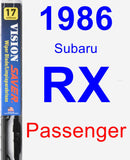 Passenger Wiper Blade for 1986 Subaru RX - Vision Saver