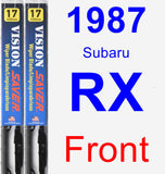 Front Wiper Blade Pack for 1987 Subaru RX - Vision Saver