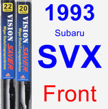 Front Wiper Blade Pack for 1993 Subaru SVX - Vision Saver