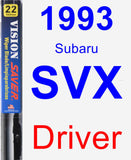 Driver Wiper Blade for 1993 Subaru SVX - Vision Saver