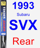 Rear Wiper Blade for 1993 Subaru SVX - Vision Saver