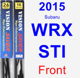 Front Wiper Blade Pack for 2015 Subaru WRX STI - Vision Saver