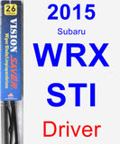Driver Wiper Blade for 2015 Subaru WRX STI - Vision Saver