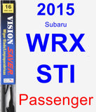 Passenger Wiper Blade for 2015 Subaru WRX STI - Vision Saver
