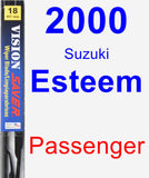 Passenger Wiper Blade for 2000 Suzuki Esteem - Vision Saver