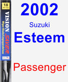 Passenger Wiper Blade for 2002 Suzuki Esteem - Vision Saver