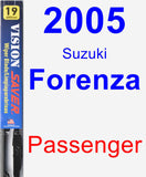 Passenger Wiper Blade for 2005 Suzuki Forenza - Vision Saver