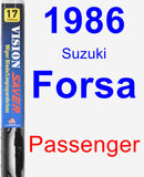 Passenger Wiper Blade for 1986 Suzuki Forsa - Vision Saver