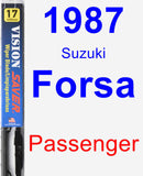 Passenger Wiper Blade for 1987 Suzuki Forsa - Vision Saver