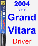 Driver Wiper Blade for 2004 Suzuki Grand Vitara - Vision Saver