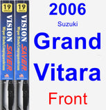 Front Wiper Blade Pack for 2006 Suzuki Grand Vitara - Vision Saver